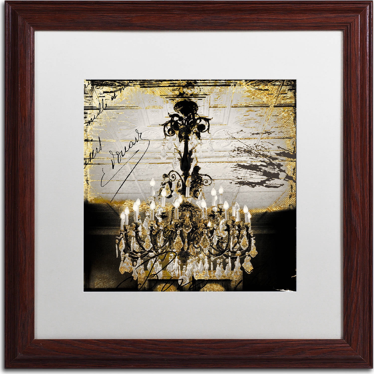 Trademark Fine Art "Chand 1" Canvas Art by Color Bakery, White Matte, Wood Frame