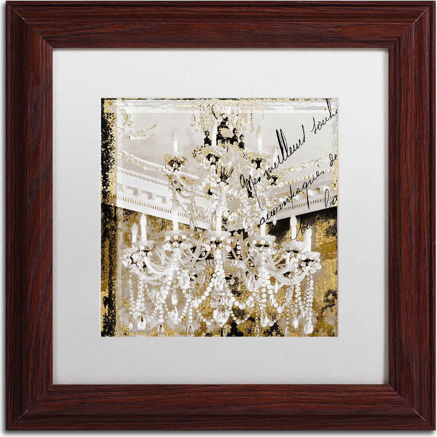 Trademark Fine Art "Chand 2" Canvas Art by Color Bakery, White Matte, Wood Frame