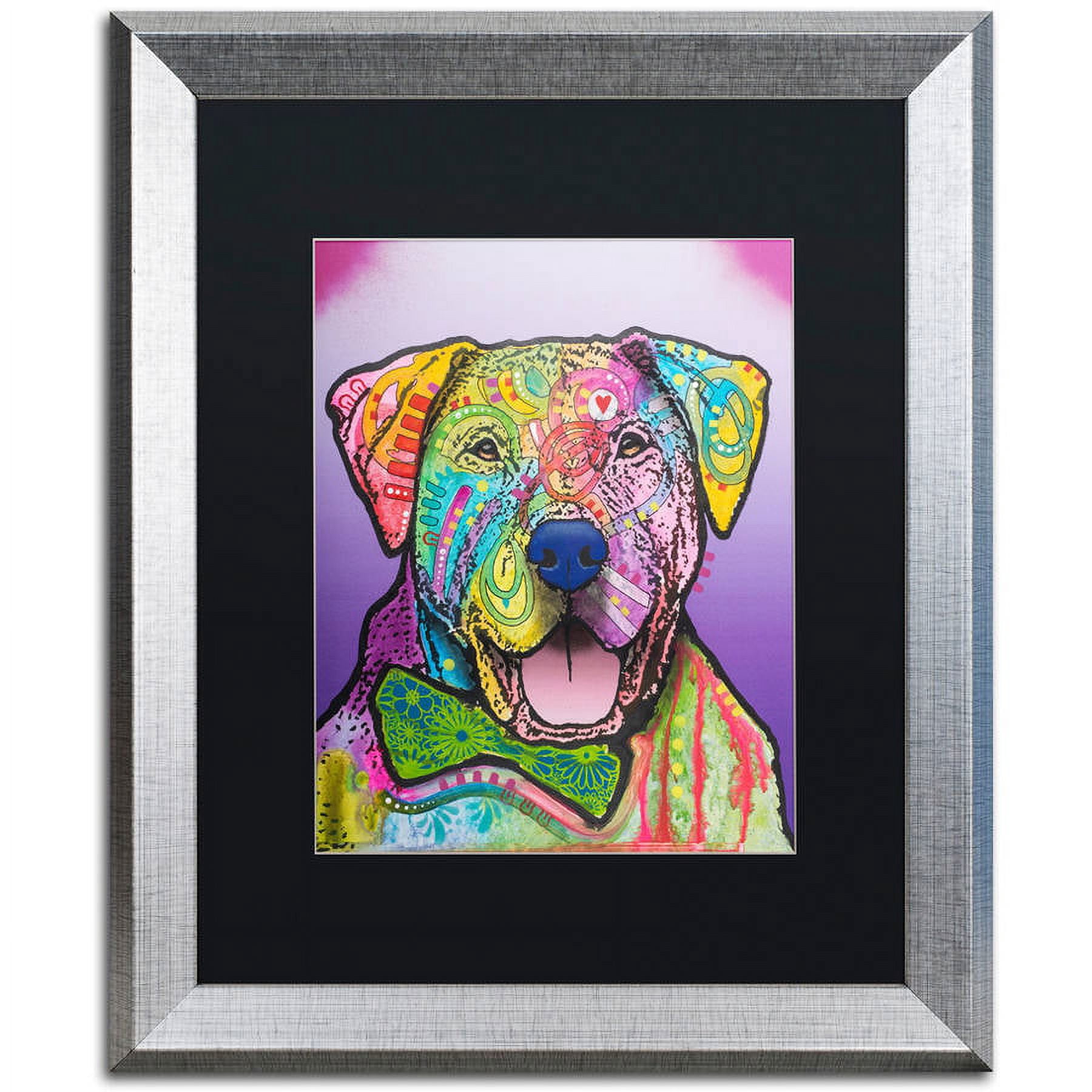 Trademark Fine Art "Charlie Brown Custom-002" Canvas Art by Dean Russo, Black Matte, Silver Frame