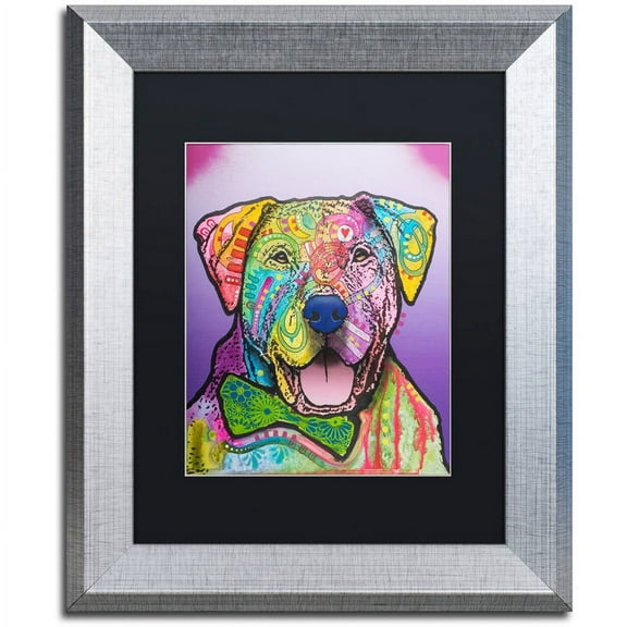 Trademark Fine Art "Charlie Brown Custom-002" Canvas Art by Dean Russo, Black Matte, Silver Frame