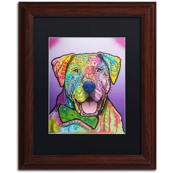 Trademark Fine Art "Charlie Brown Custom-002" Canvas Art by Dean Russo, Black Matte, Wood Frame