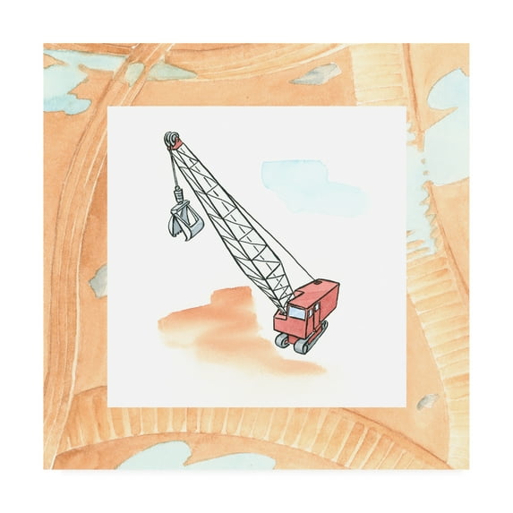 Trademark Fine Art 'Charlies Crane Childrens Art' Canvas Art by Charles Swinford