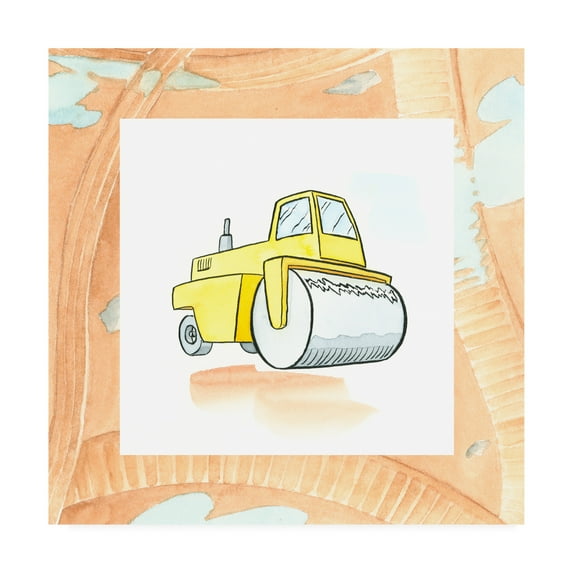 Trademark Fine Art 'Charlies Steamroller Childrens Art' Canvas Art by Charles Swinford