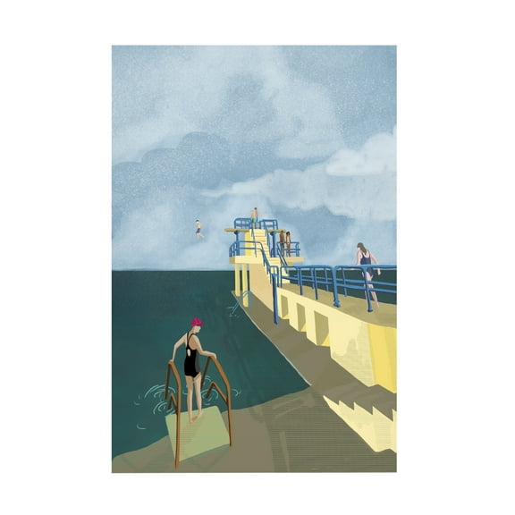 Trademark Fine Art Charlotte Trudgett  Blackrock, Salthill, Galway Ireland Art Print Canvas Wall Art