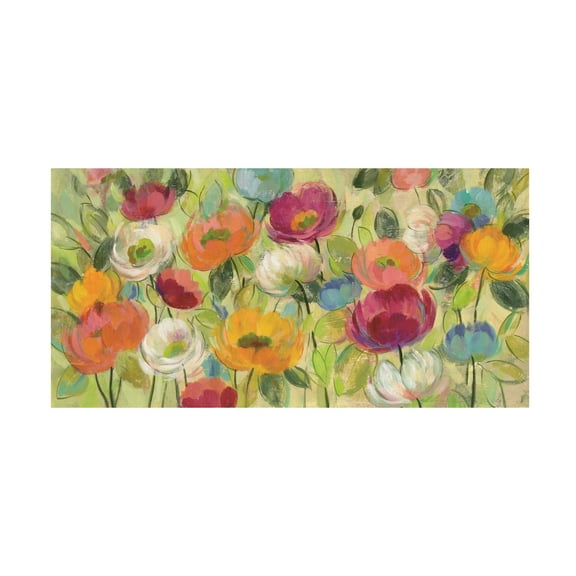 Trademark Fine Art 'Chartreuse Garden' Canvas Art by Silvia Vassileva
