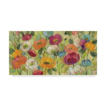 Trademark Fine Art 'Chartreuse Garden' Canvas Art by Silvia Vassileva