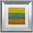 thumbnail image 1 of Trademark Fine Art "Chartreuse Line" Canvas Art by Michelle Calkins, White Matte, Silver Frame, 1 of 4