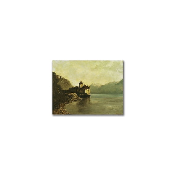 Trademark Fine Art "Chateau De Chillon, 1874" Canvas Wall Art by Gustave Courbet