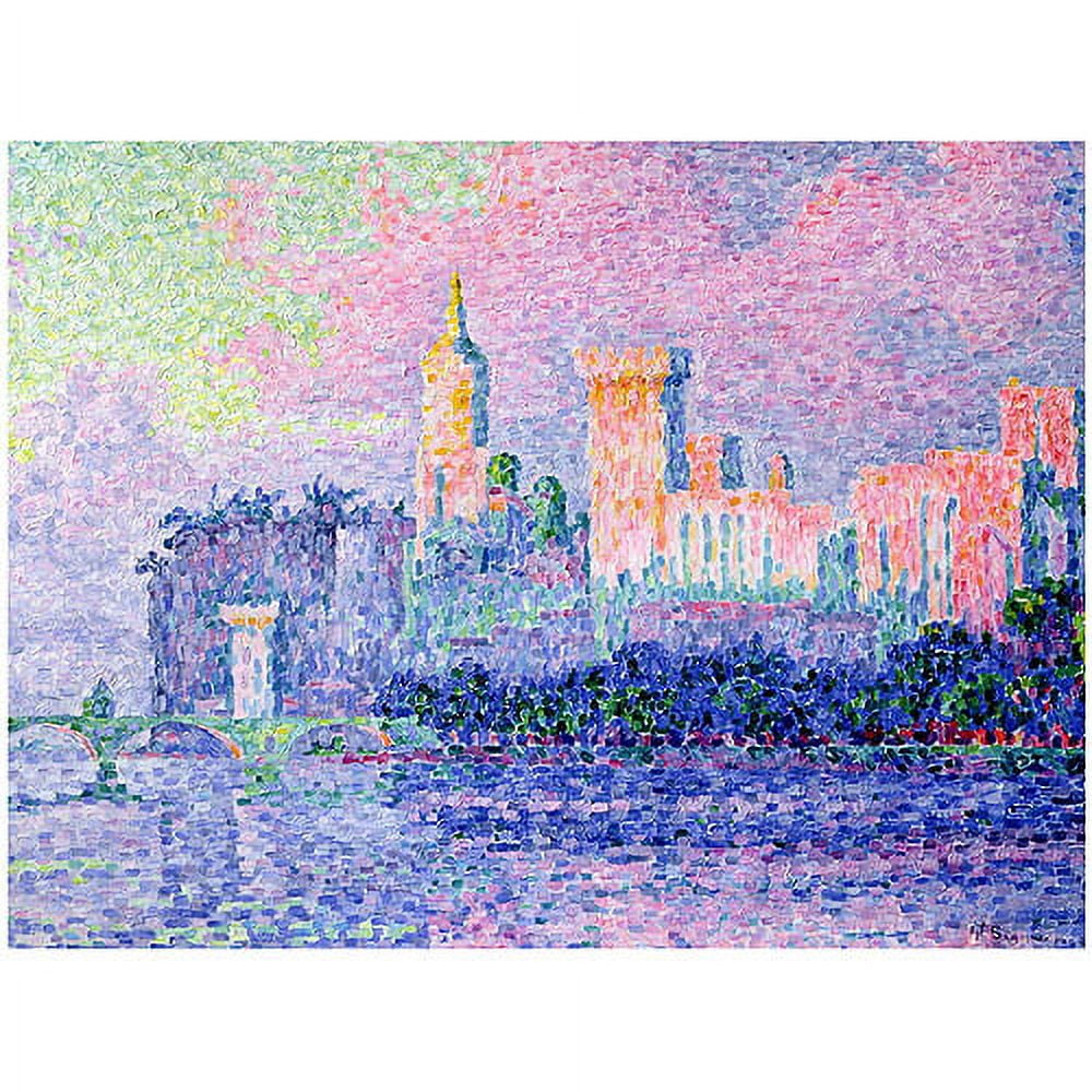 Trademark Fine Art "Chateau de Papes Avignon 1900" Canvas Art by Paul Signac