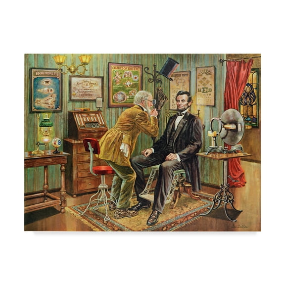 Trademark Fine Art 'Check Up' Canvas Art by Lee Dubin