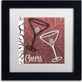 thumbnail image 1 of Trademark Fine Art "Cheers I" Canvas Art by Color Bakery White Matte, Black Frame, 1 of 4