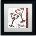thumbnail image 1 of Trademark Fine Art "Cheers II" Canvas Art by Color Bakery White Matte, Black Frame, 1 of 4