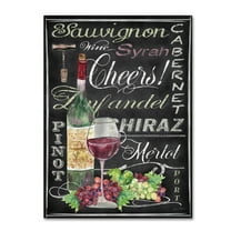 Trademark Fine Art 'Cheers Wine Art 1' Canvas Art by Jean Plout