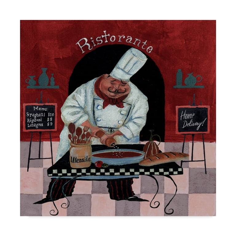 Trademark Fine Art 'Chef Kitchen Menus' Canvas Art by Gregg