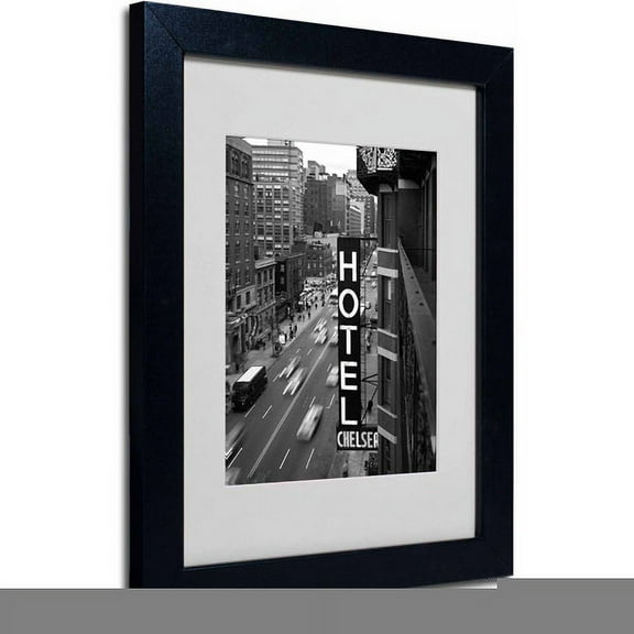 Trademark Fine Art "Chelsea Black and White" Framed Canvas Art by Chris Bliss