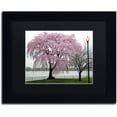 thumbnail image 1 of Trademark Fine Art "Cherry Tree" Canvas Art by CATeyes, Black Matte, Black Frame, 1 of 4