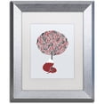 thumbnail image 1 of Trademark Fine Art 'Cherry Tree Fox' Canvas Art by Robert Farkas, White Matte, Silver Frame, 1 of 1