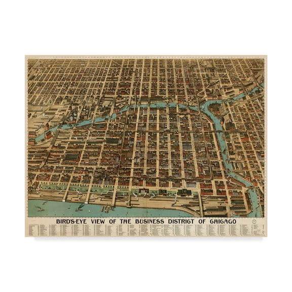 Trademark Fine Art 'Chicago 1898' Canvas Art by Vintage Lavoie