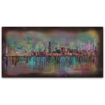 Trademark Fine Art 'Chicago' Canvas Art by Ellicia Amando