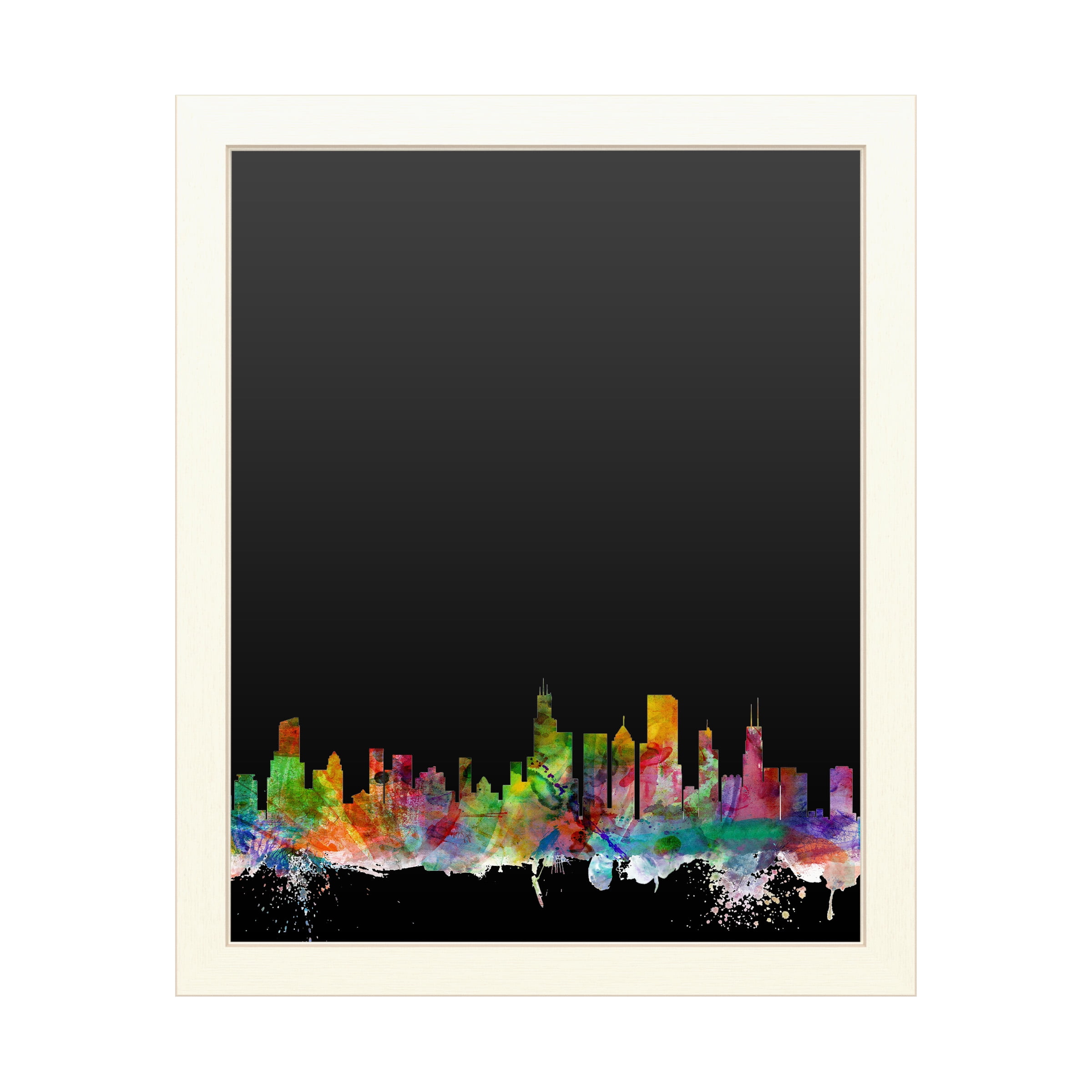 Trademark Fine Art 'Chicago Illinois Skyline' Chalkboard by Michael Tompsett