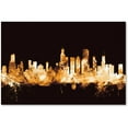 thumbnail image 1 of Trademark Fine Art "Chicago Illinois Skyline Gold" Canvas Art by Michael Tompsett, 1 of 1