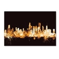 thumbnail image 1 of Trademark Fine Art "Chicago Illinois Skyline Gold" Canvas Art by Michael Tompsett, 1 of 3