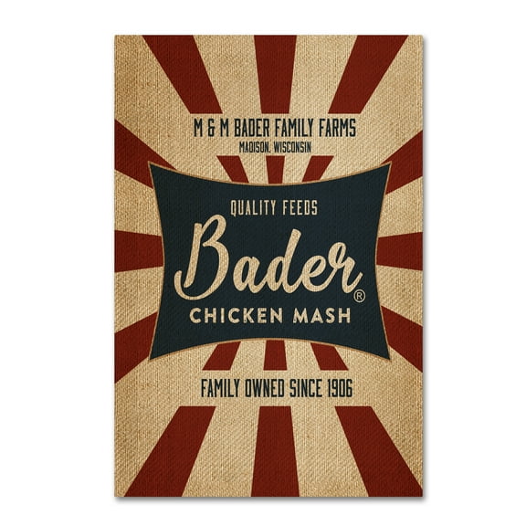 Trademark Fine Art 'Chicken Mash Feed Sack Three' Canvas Art by Marcee Duggar
