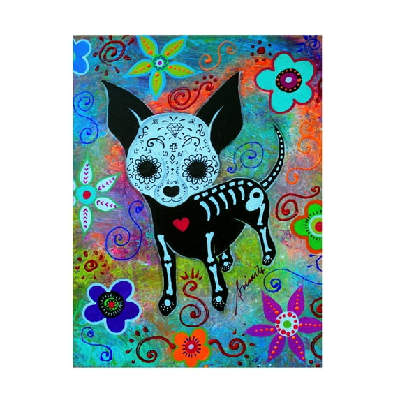 Trademark Fine Art 'Chihuahua Dog Black Face Al' Canvas Art by Prisarts