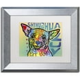 thumbnail image 1 of Trademark Fine Art 'Chihuahua Luv' Canvas Art by Dean Russo, White Matte, Silver Frame, 1 of 4