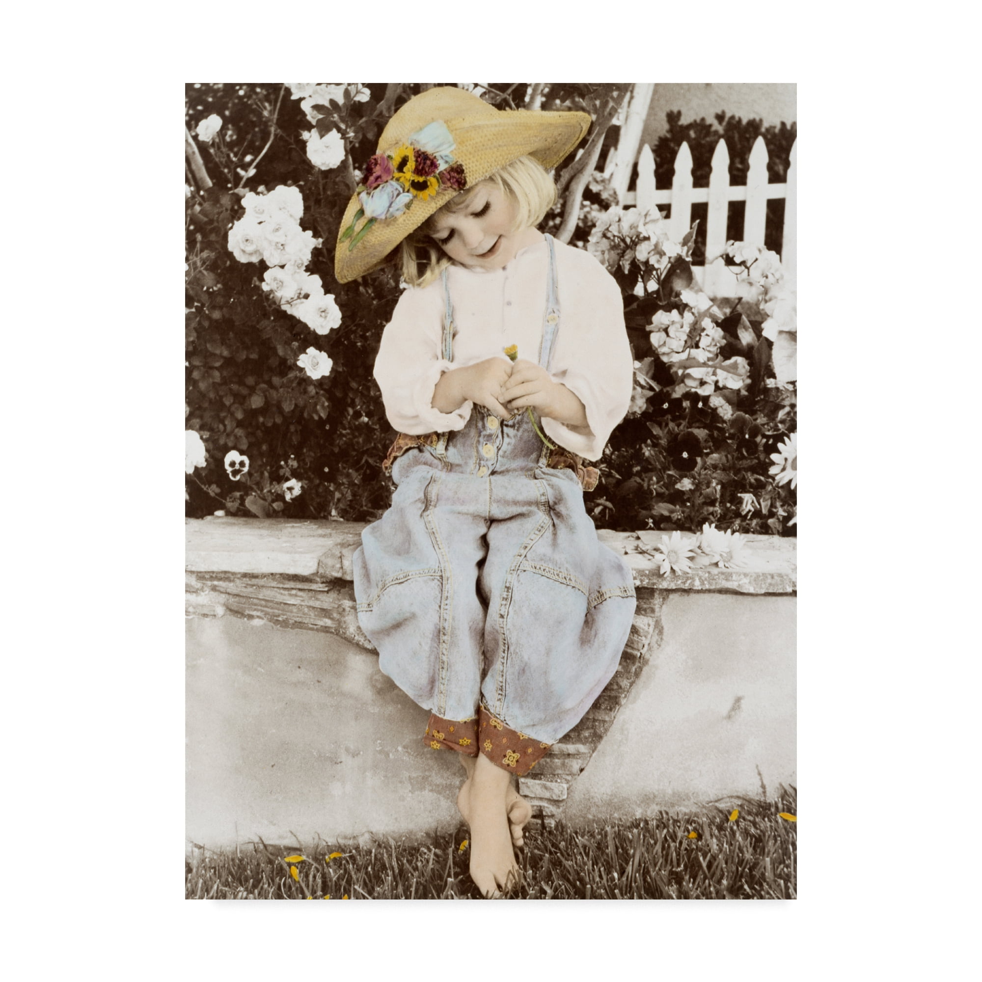 Trademark Fine Art 'Child Portrait' Canvas Art by Sharon Forbes