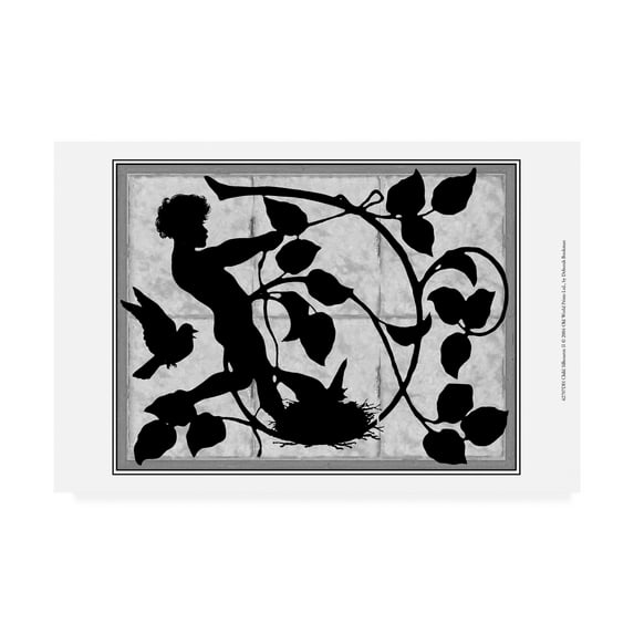 Trademark Fine Art 'Child Silhouette II Childrens Art' Canvas Art by Debbie Bookman