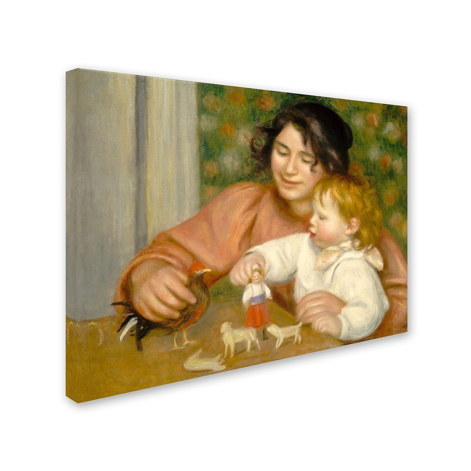 Trademark Fine Art "Child With Toys" 1895-96 Canvas Art by Pierre-Auguste Renoir