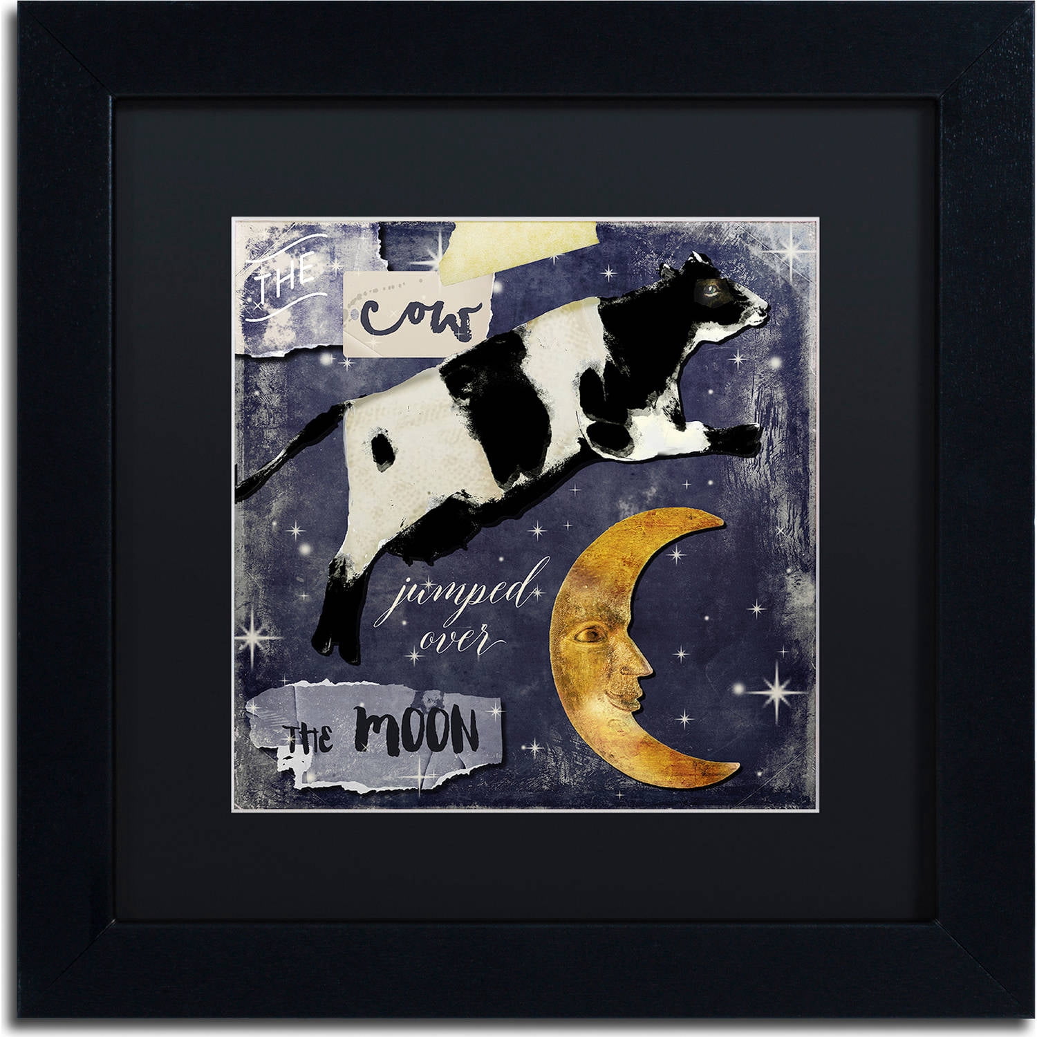 Trademark Fine Art "Childhood I" Canvas Art by Color Bakery, Black Matte, Black Frame