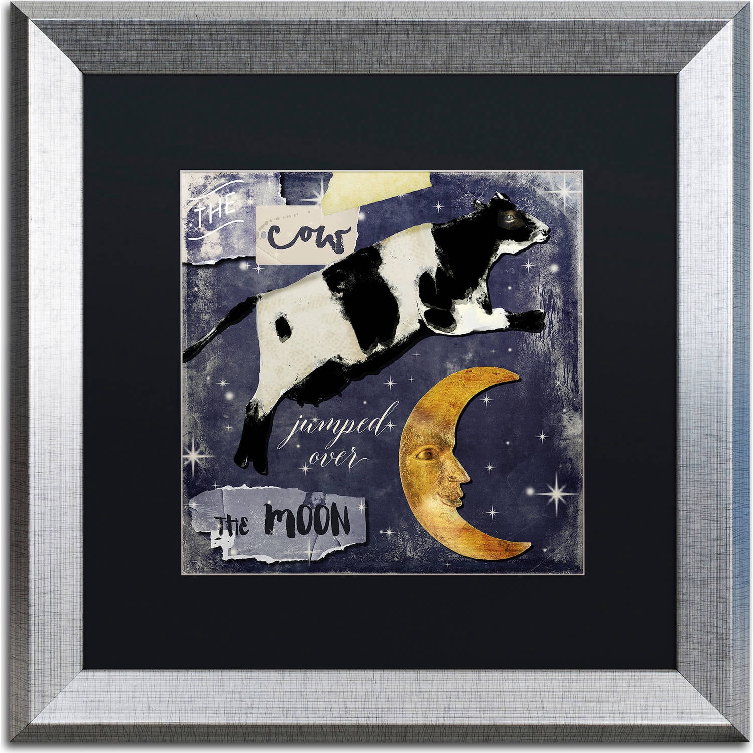Trademark Fine Art "Childhood I" Canvas Art by Color Bakery, Black Matte, Silver Frame