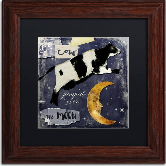 Trademark Fine Art "Childhood I" Canvas Art by Color Bakery, Black Matte, Wood Frame