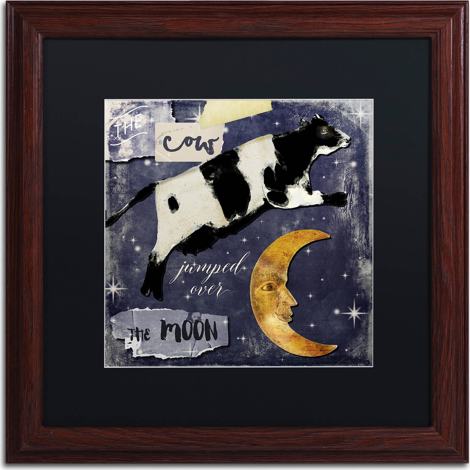 Trademark Fine Art "Childhood I" Canvas Art by Color Bakery, Black Matte, Wood Frame