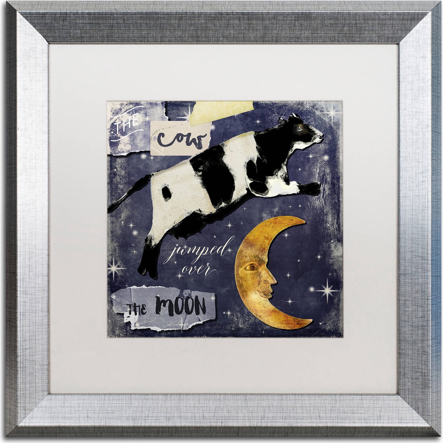 Trademark Fine Art "Childhood I" Canvas Art by Color Bakery, White Matte, Silver Frame