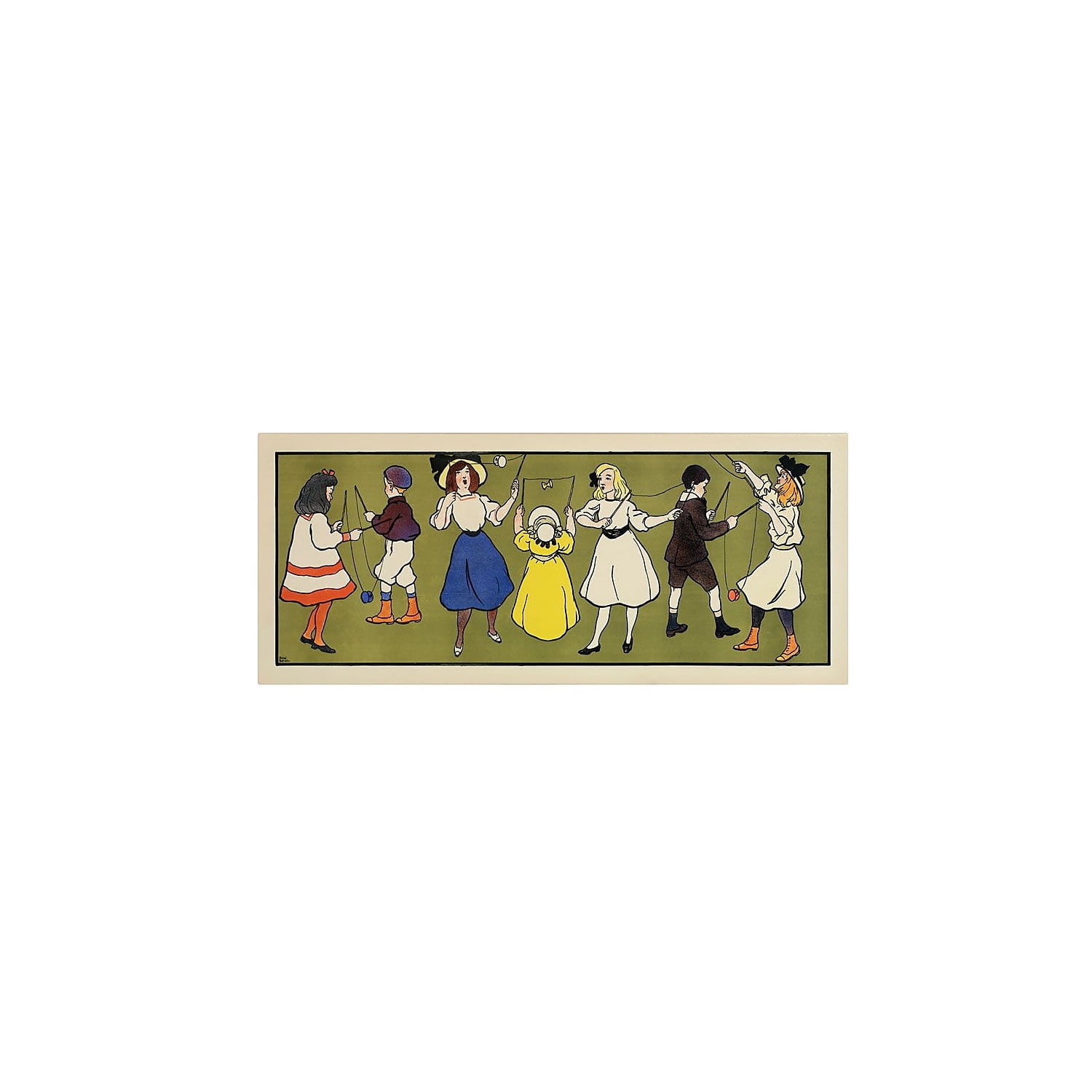 Trademark Fine Art "Children's Panel, Girls" Canvas Art
