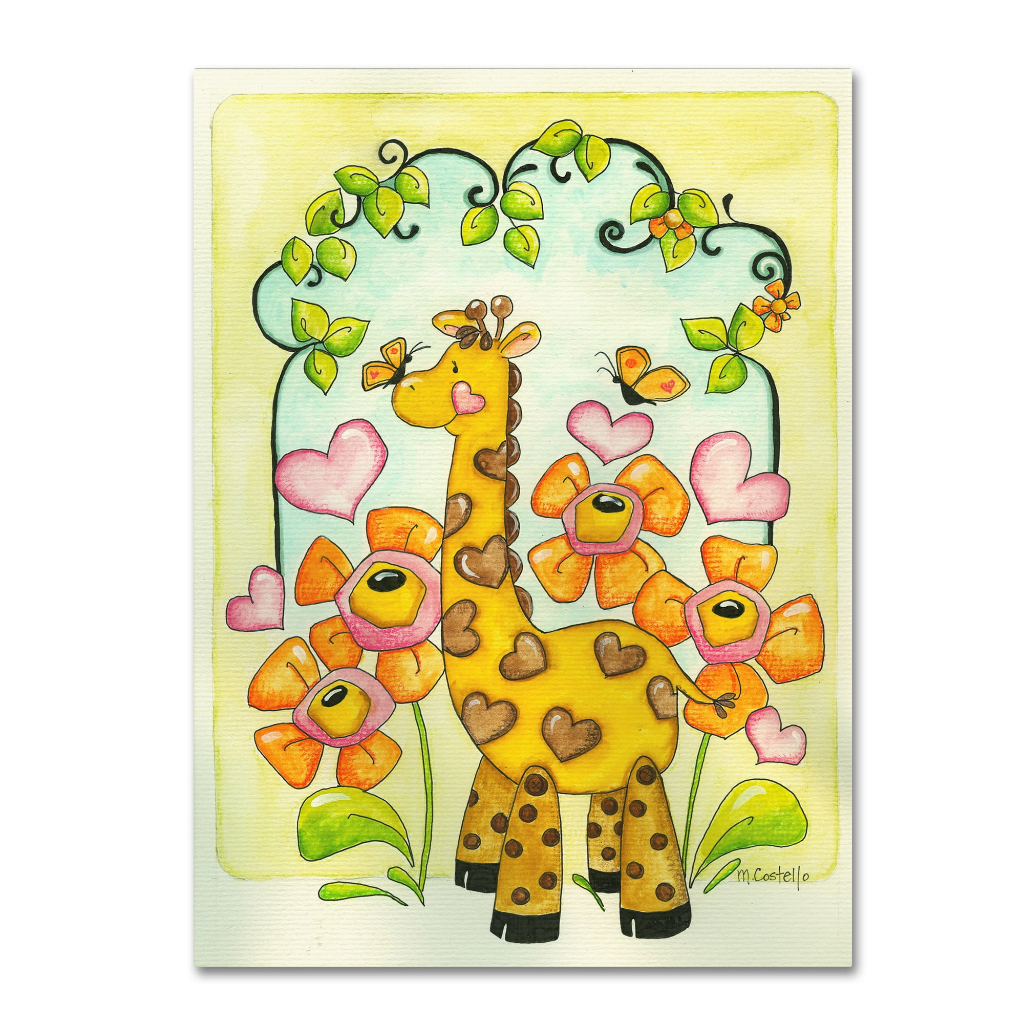 Trademark Fine Art 'Children's Safari' Canvas Art by Maureen Lisa Costello