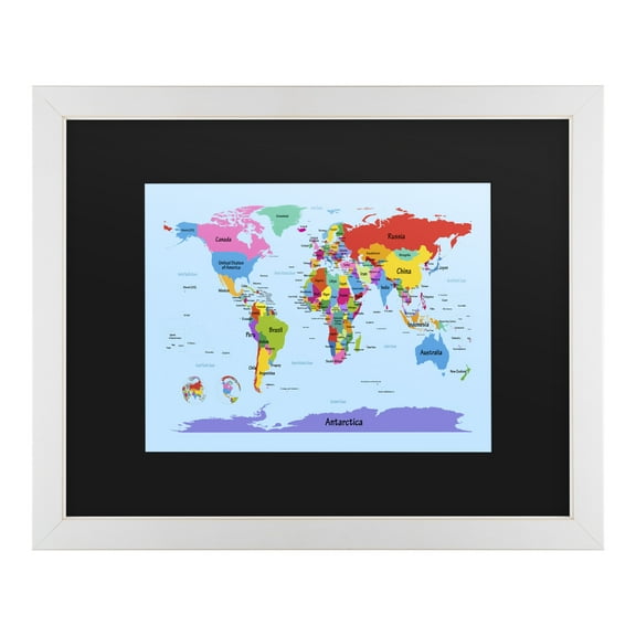 Trademark Fine Art 'Childrens World Map' Canvas Art by Michael Tompsett