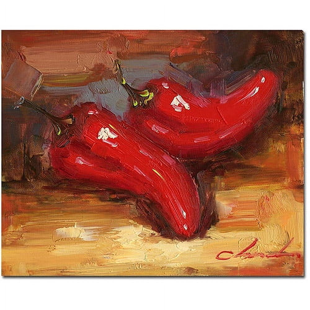 Trademark Fine Art "Chili Peppers" Canvas Art
