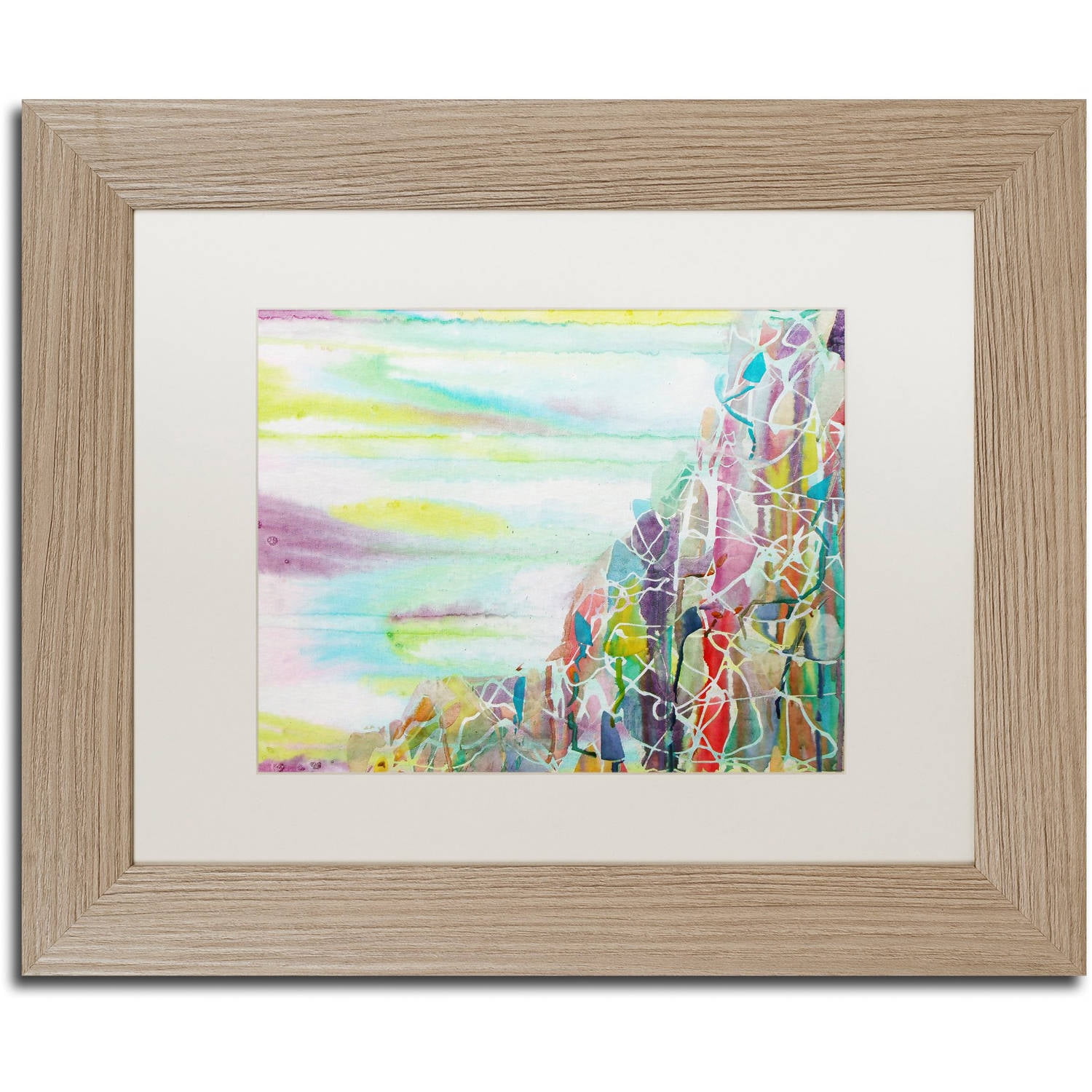 Trademark Fine Art "Chimborazo" Canvas Art by Lauren Moss White Matte, Birch Frame