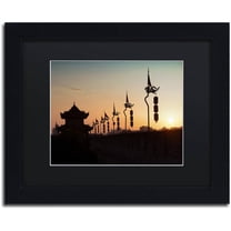 Trademark Fine Art "Chinese Shadow" Canvas Art by Philippe Hugonnard, Black Matte, Black Frame