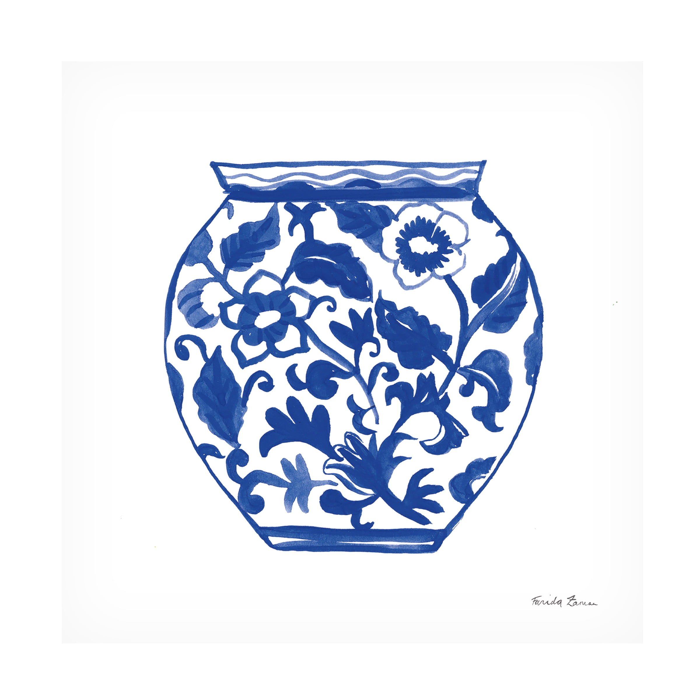 Trademark Fine Art 'Chinoiserie I' Canvas Art by Farida Zaman