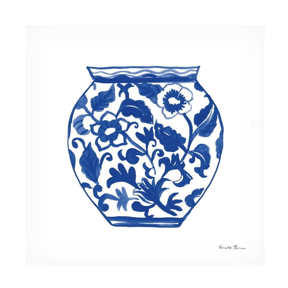 Trademark Fine Art 'Chinoiserie I' Canvas Art by Farida Zaman