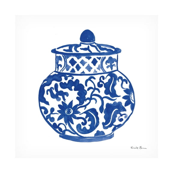 Trademark Fine Art 'Chinoiserie II' Canvas Art by Farida Zaman