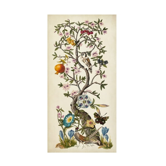 Trademark Fine Art Naomi McCavitt Chinoiserie Natura I Canvas Wall Art - 10x19