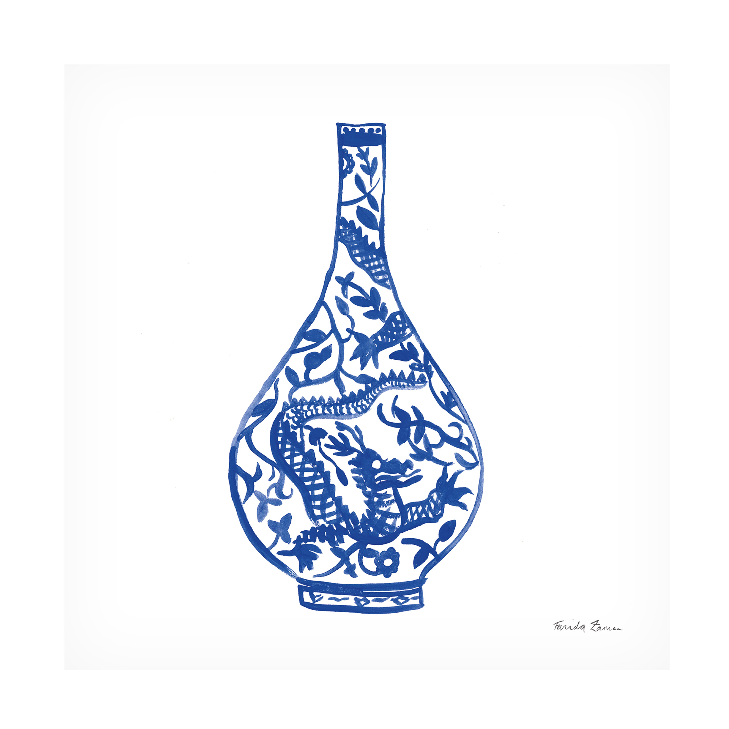Trademark Fine Art 'Chinoiserie VI' Canvas Art by Farida Zaman