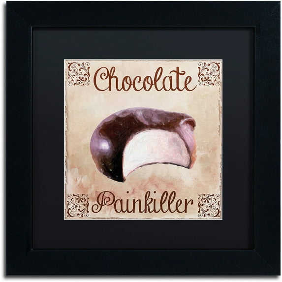 Trademark Fine Art "Chocolate Therapy I" Canvas Art by Color Bakery Black Matte, Black Frame