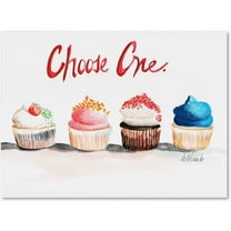 Trademark Fine Art "Choose One with Words" Canvas Art by Jennifer Redstreake